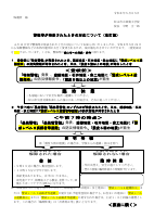 R８_警報等が発表された時の対応について（改訂版）.pdfの1ページ目のサムネイル